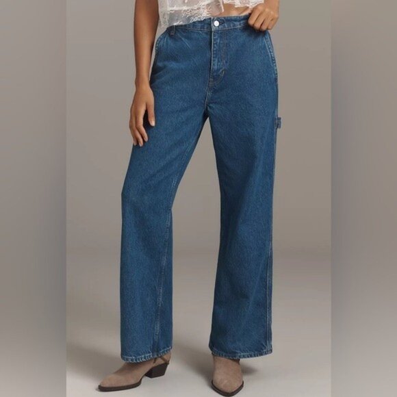 NWT Size 29 - Reformation Diego Mid Rise Baggy Utility Jeans (NWT $288) - Picture 7 of 16